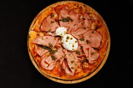 Pizza Mortadela Pistacho
